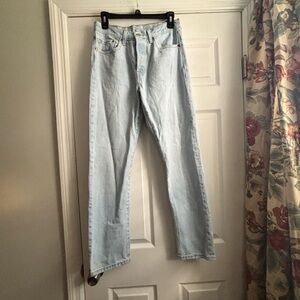 Levi's Women’s Light Blue 501 Straight Jeans